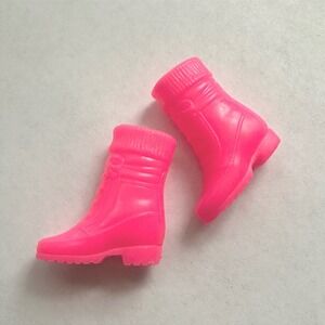Vintage Barbie Shoes Hiking Boots Hot Pink‎